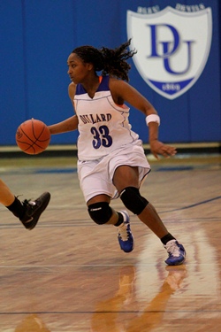 Jazzmin Smith had 19 points and 8 rebounds in 58-52 victory over Spring Hill College